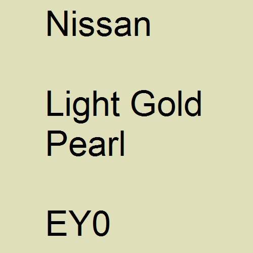 Nissan, Light Gold Pearl, EY0.